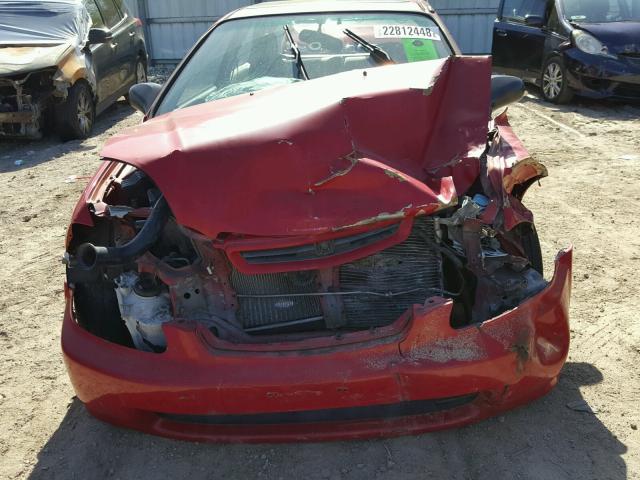 2HGEJ6440TH110017 - 1996 HONDA CIVIC DX RED photo 9