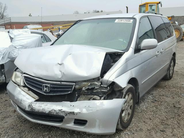 5FNRL18824B105807 - 2004 HONDA ODYSSEY EX SILVER photo 2