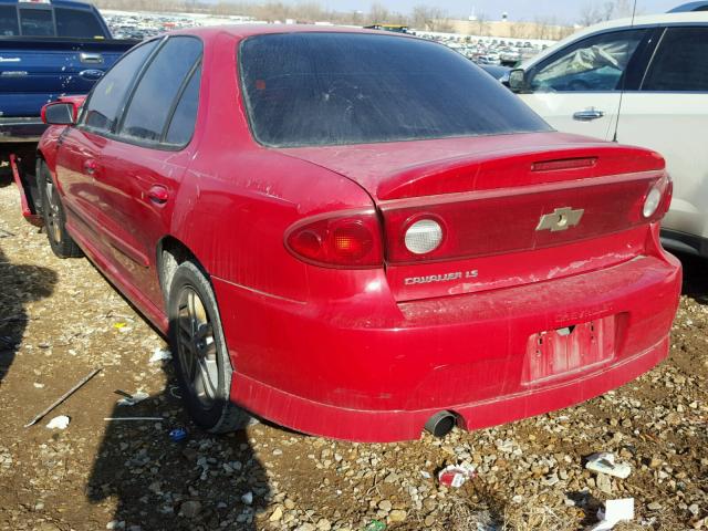 1G1JH52F347156633 - 2004 CHEVROLET CAVALIER L RED photo 3