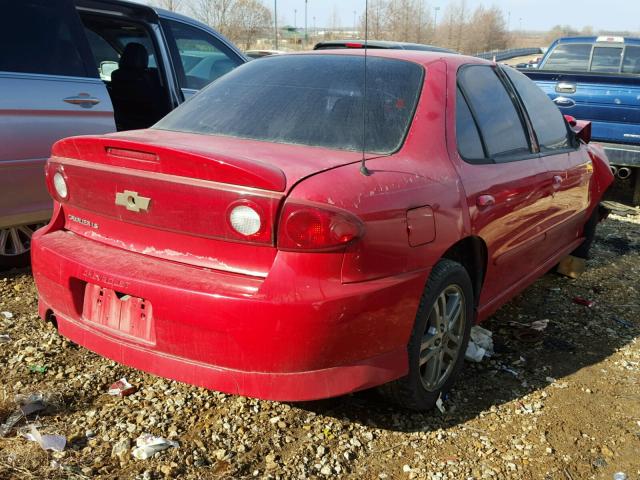 1G1JH52F347156633 - 2004 CHEVROLET CAVALIER L RED photo 4