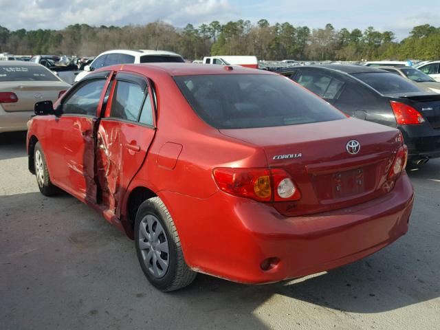 2T1BU4EE2AC410637 - 2010 TOYOTA COROLLA BA RED photo 3