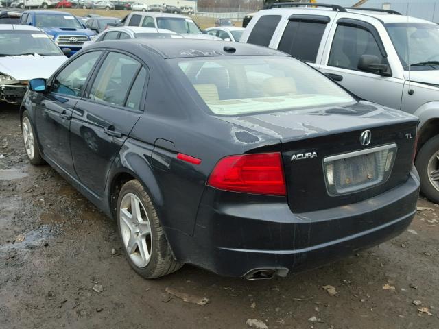 19UUA66254A005741 - 2004 ACURA TL BLACK photo 3