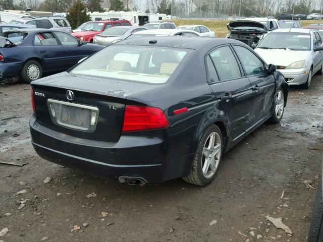 19UUA66254A005741 - 2004 ACURA TL BLACK photo 4