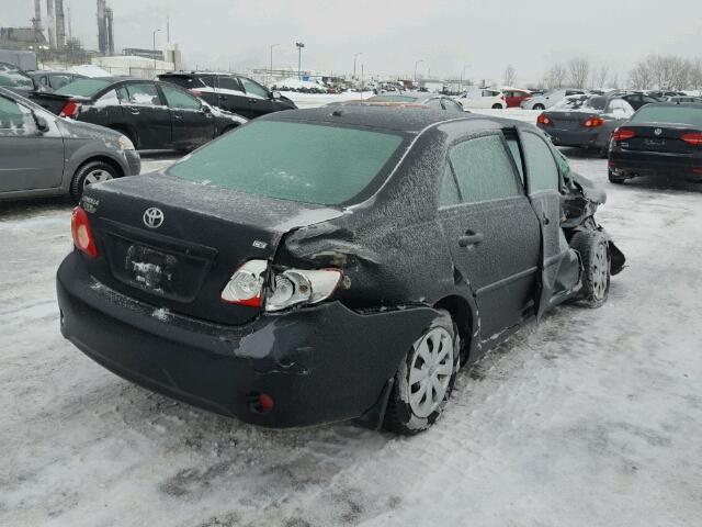 2T1BU40E99C121838 - 2009 TOYOTA COROLLA BA BLACK photo 4