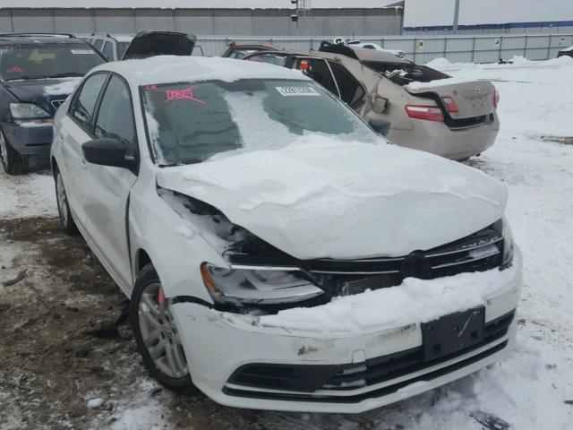 3VW2K7AJ2FM227308 - 2015 VOLKSWAGEN JETTA BASE WHITE photo 1