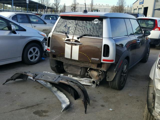 WMWML33509TP98655 - 2009 MINI COOPER CLU BROWN photo 4