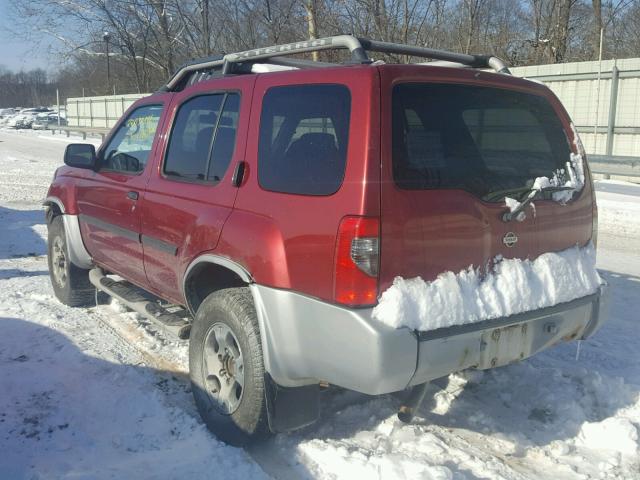 5N1ED28Y51C555246 - 2001 NISSAN XTERRA XE RED photo 3