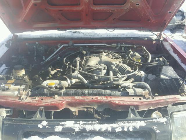 5N1ED28Y51C555246 - 2001 NISSAN XTERRA XE RED photo 7