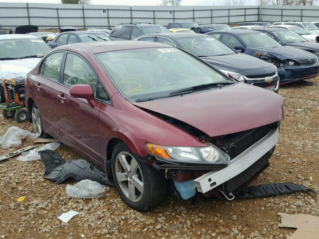 1HGFA16847L037847 - 2007 HONDA CIVIC EX ბურგუნდია ფოტო 1