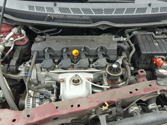 1HGFA16847L037847 - 2007 HONDA CIVIC EX ბურგუნდია ფოტო 7