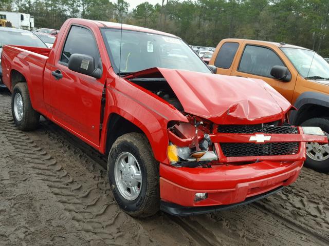 1GCCS149278124286 - 2007 CHEVROLET COLORADO RED photo 1