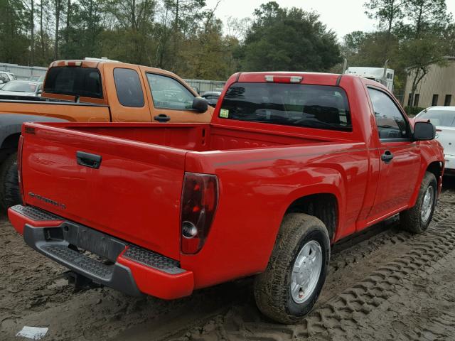 1GCCS149278124286 - 2007 CHEVROLET COLORADO RED photo 4