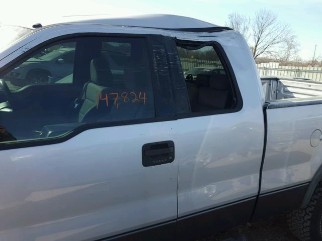 1FTPX14534NB67919 - 2004 FORD F150 SILVER photo 9