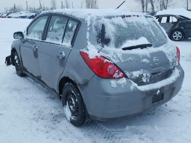 3N1BC1CP0AL395089 - 2010 NISSAN VERSA S GRAY photo 3