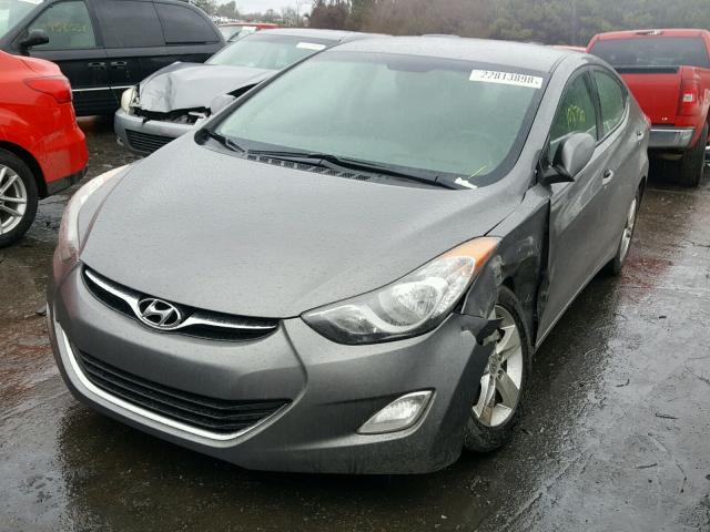 5NPDH4AE1CH127682 - 2012 HYUNDAI ELANTRA GL CHARCOAL photo 2