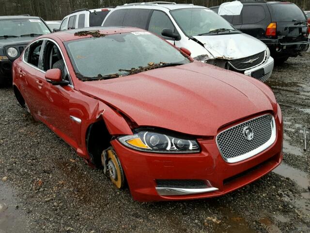 SAJWJ0EF3D8S90747 - 2013 JAGUAR XF RED photo 1