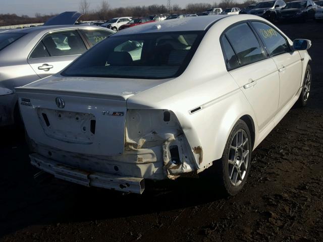 19UUA76528A011101 - 2008 ACURA TL TYPE S WHITE photo 4