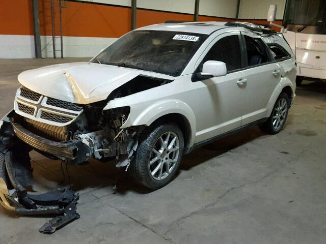 3C4PDDEG3DT590140 - 2013 DODGE JOURNEY R/ WHITE photo 2