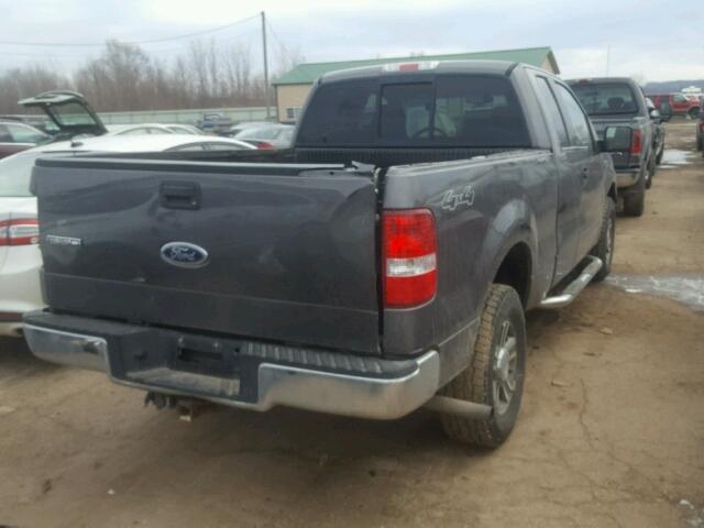 1FTPX14525FA86065 - 2005 FORD F150 CHARCOAL photo 4