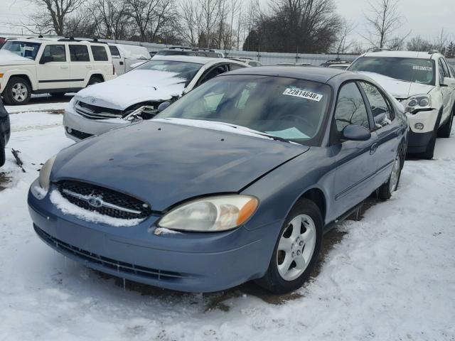 1FAFP55U5YG173701 - 2000 FORD TAURUS SES BLUE photo 2