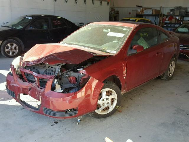 1G2AL15F177276661 - 2007 PONTIAC G5 RED photo 2