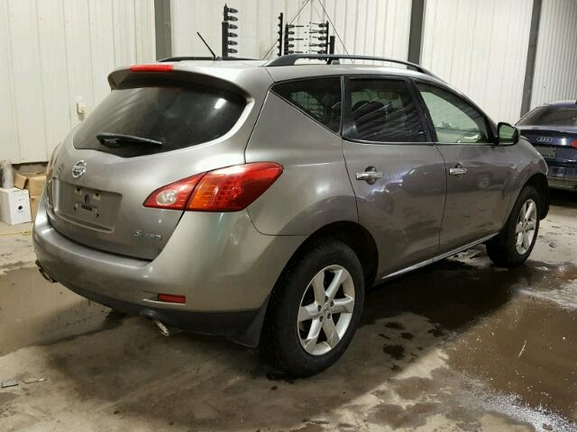 JN8AZ18W09W107590 - 2009 NISSAN MURANO S BROWN photo 4