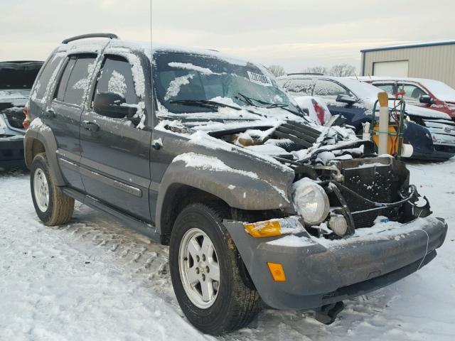 1J4GL48K56W233486 - 2006 JEEP LIBERTY SP GRAY photo 1