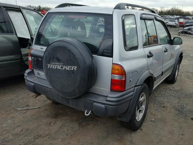 2CNBJ734136902676 - 2003 CHEVROLET TRACKER ZR SILVER photo 4