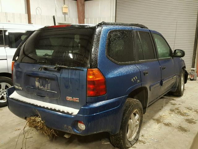 1GKDT13S552161911 - 2005 GMC ENVOY BLUE photo 4