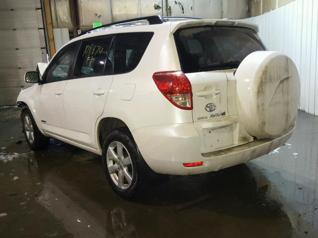 JTMBK31V375027379 - 2007 TOYOTA RAV4 LIMIT WHITE photo 3