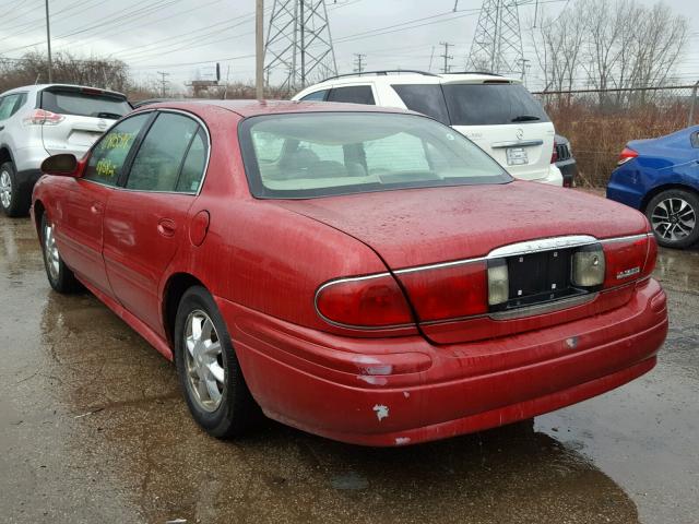 1G4HR54K34U208112 - 2004 BUICK LESABRE LI RED photo 3