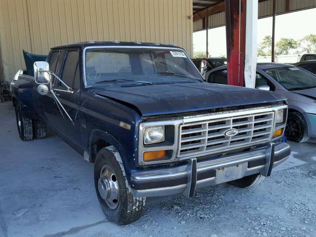 2FTJW3511FCA57735 - 1985 FORD F350 BLUE photo 1