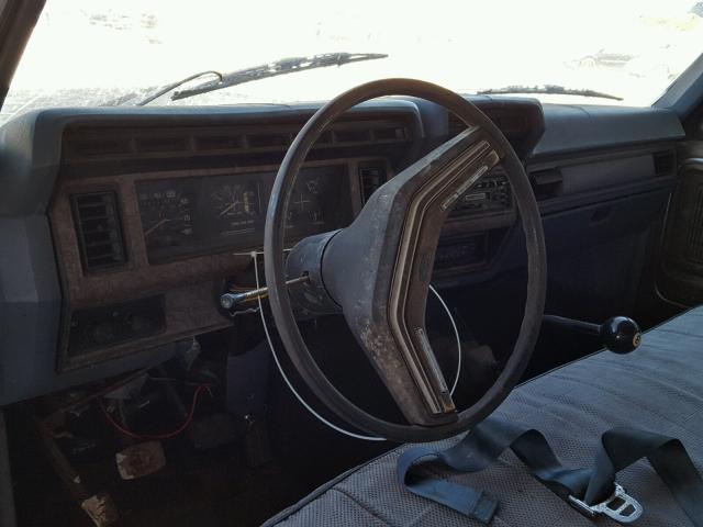 2FTJW3511FCA57735 - 1985 FORD F350 BLUE photo 9