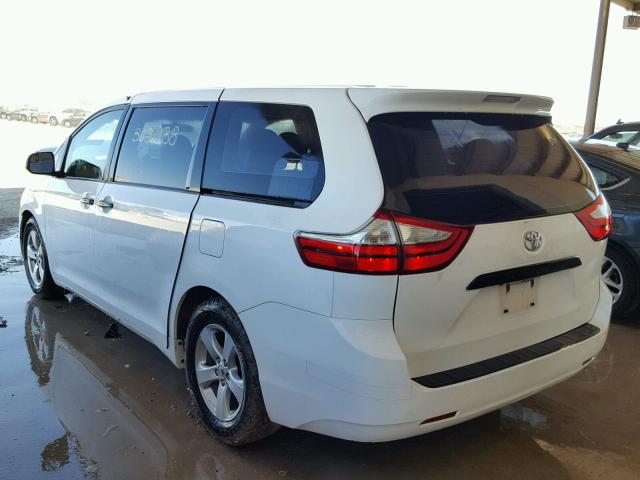 5TDZK3DC5FS576888 - 2015 TOYOTA SIENNA BAS WHITE photo 3