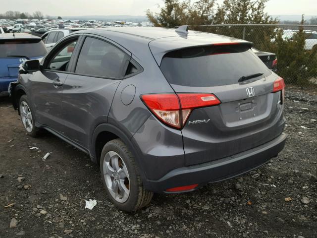 3CZRU6H54GM763171 - 2016 HONDA HR-V EX GRAY photo 3