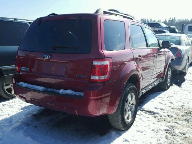 1FMCU94128KA47843 - 2008 FORD ESCAPE LIM RED photo 4