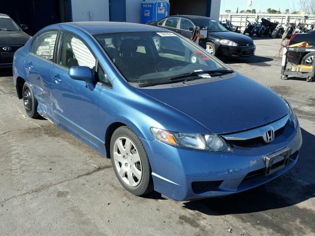 19XFA16599E024205 - 2009 HONDA CIVIC LX BLUE photo 1