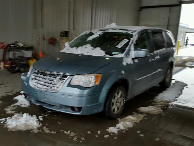 2A8HR54P38R768546 - 2008 CHRYSLER TOWN & COU BLUE photo 2