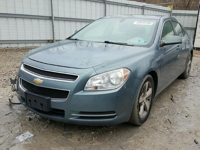 1G1ZJ57B89F149283 - 2009 CHEVROLET MALIBU 2LT GREEN photo 2