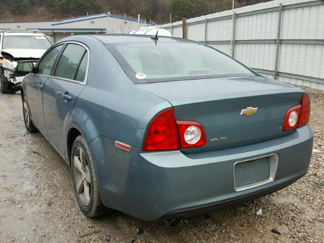 1G1ZJ57B89F149283 - 2009 CHEVROLET MALIBU 2LT GREEN photo 3