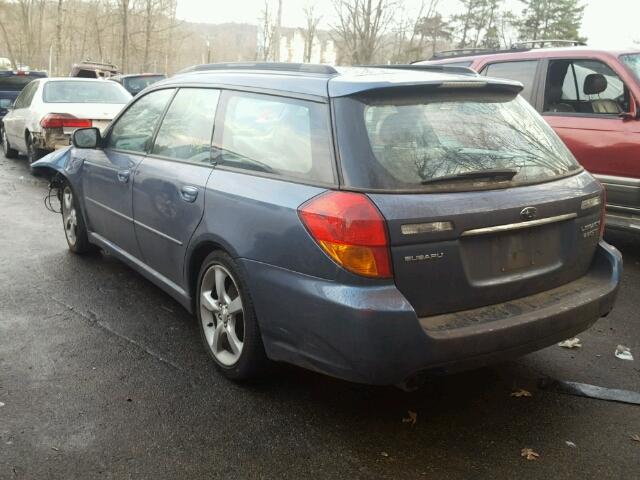 4S3BP676754336665 - 2005 SUBARU LEGACY GT BLUE photo 3