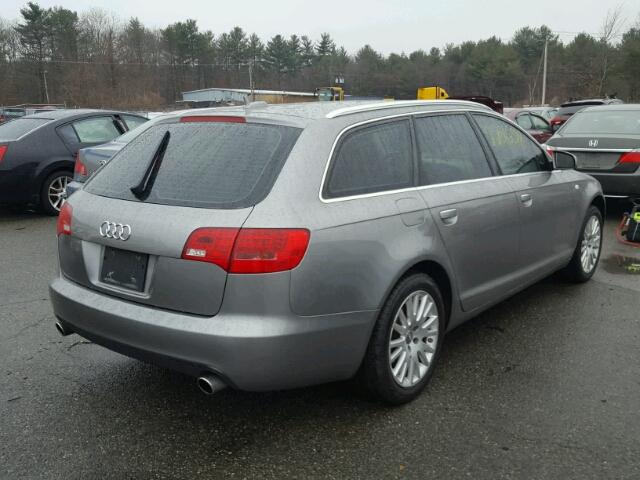 WAUKH74F66N084181 - 2006 AUDI A6 AVANT Q GRAY photo 4