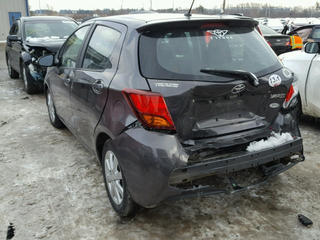 VNKKTUD35FA016703 - 2015 TOYOTA YARIS GRAY photo 4