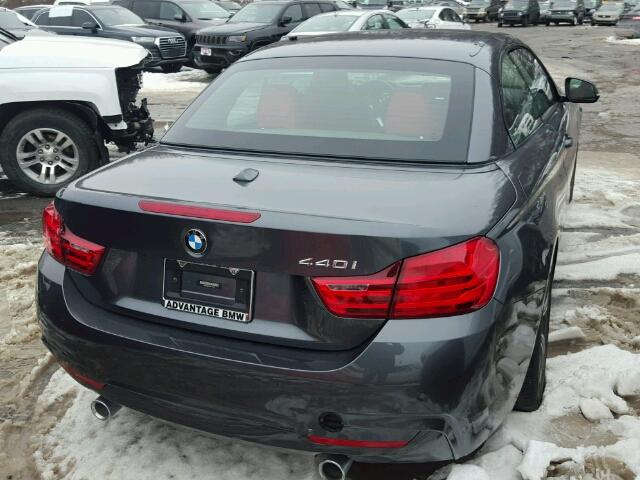 WBA4T9C52H5A14887 - 2017 BMW 440I GRAY photo 4