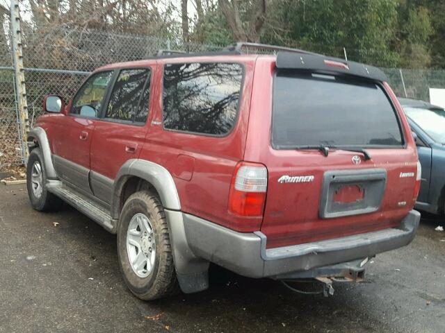 JT3GN87R9Y0166794 - 2000 TOYOTA 4RUNNER LI RED photo 3