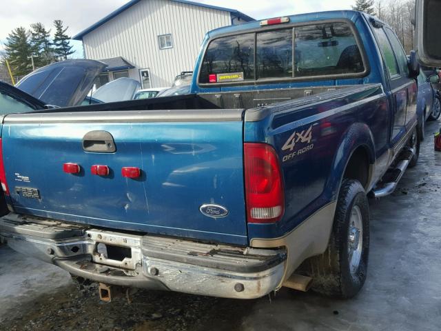 1FTNW21S11EC17559 - 2001 FORD F250 SUPER BLUE photo 4