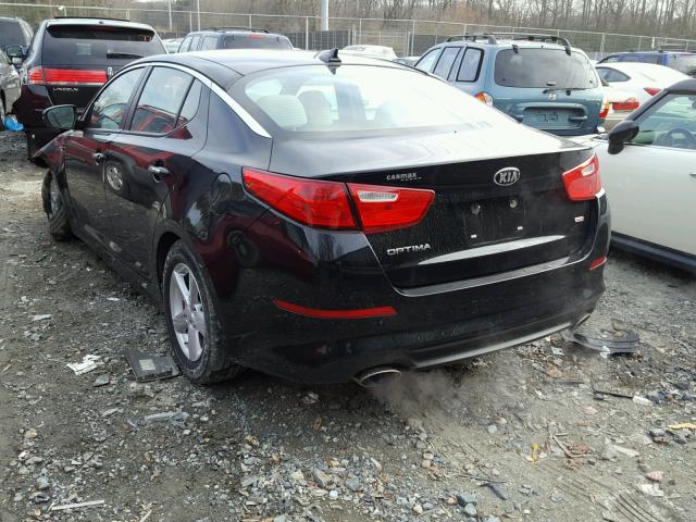 5XXGM4A79EG273322 - 2014 KIA OPTIMA LX BLACK photo 3