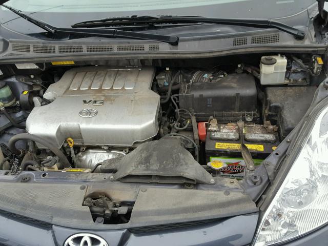 5TDZK23C89S236487 - 2009 TOYOTA SIENNA CE GRAY photo 7