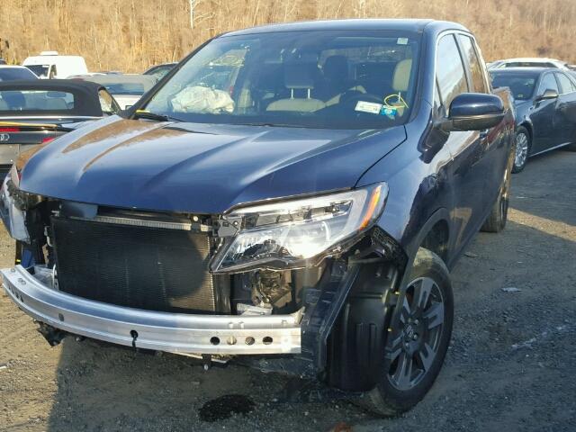 5FPYK3F50HB008444 - 2017 HONDA RIDGELINE BLUE photo 2