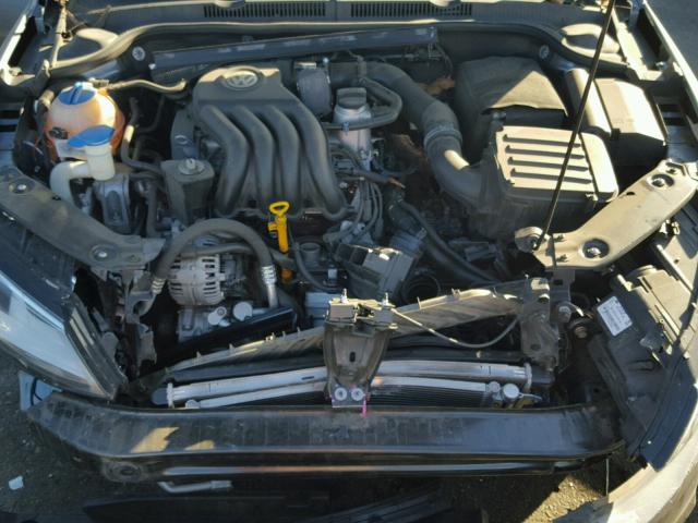3VW2K7AJ1EM324742 - 2014 VOLKSWAGEN JETTA BASE ნაცრისფერი ფოტო 7